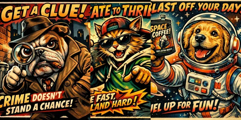 Retro Mascot Poster Generator generated by undefined