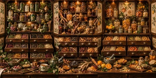 Vintage Apothecary Cabinets generated by chatgpt-image