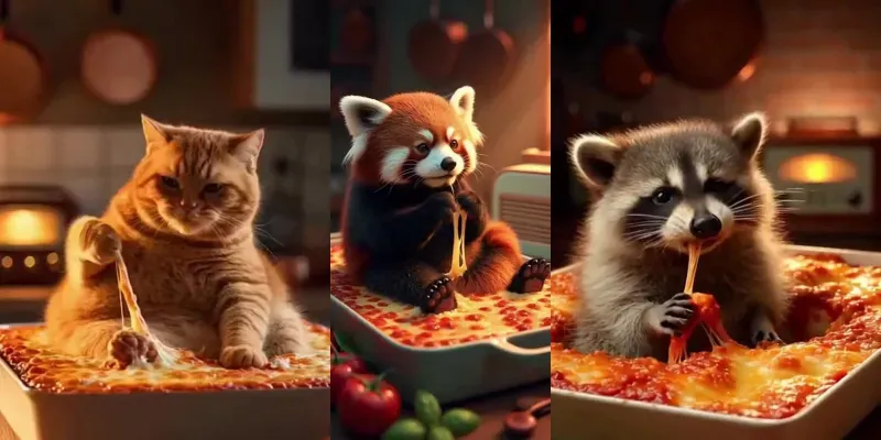 Title Epic Lasagna Animal Videos generated by undefined