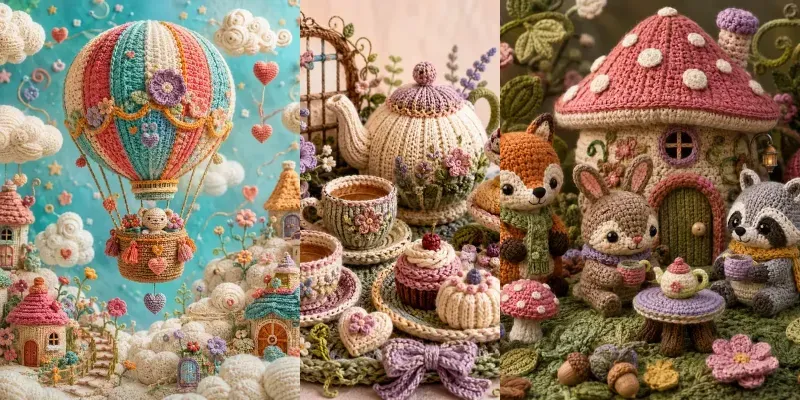 Cozy Yarn Craft Wonderlands generated by undefined