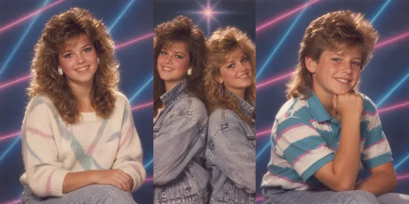 80s Mall Studio Portrait Photos