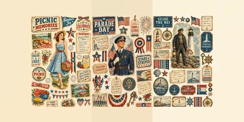 Patriot Celebration Ephemera generated by chatgpt-image