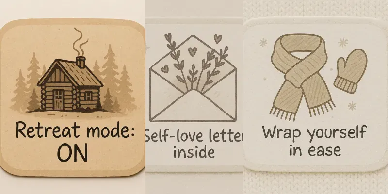 Cozy Day Stickers Slow Life Selfcare generated by undefined
