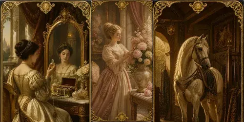 Renaissance Luxury Life Tarot Cards generated by chatgpt-image