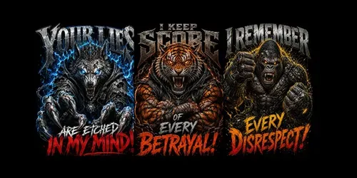 Savage Beast Typography Posters generated by chatgpt-image