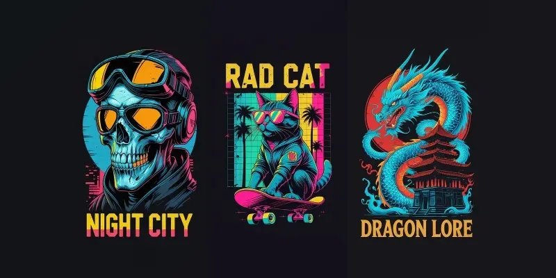 Vintage Vector Streetwear Tshirt Makers generated by undefined