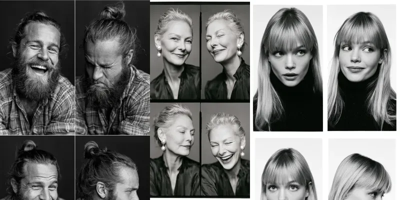 Black And White Studio Contact Sheets generated by undefined