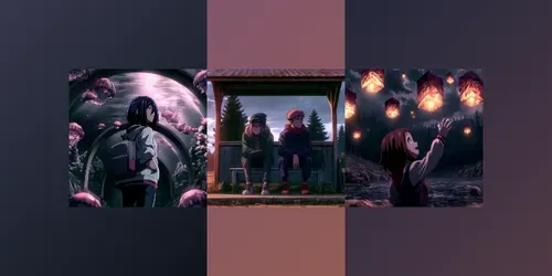 Cinematic Anime Illustrations generated by midjourney