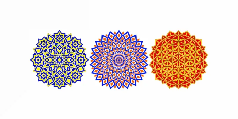 Optical Illusion Mandalas