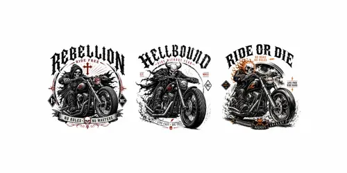Motorcycle Tshirt Designs generated by chatgpt-image