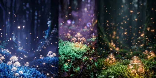 Bioluminescent Enchanted Biomes generated by gemini-image