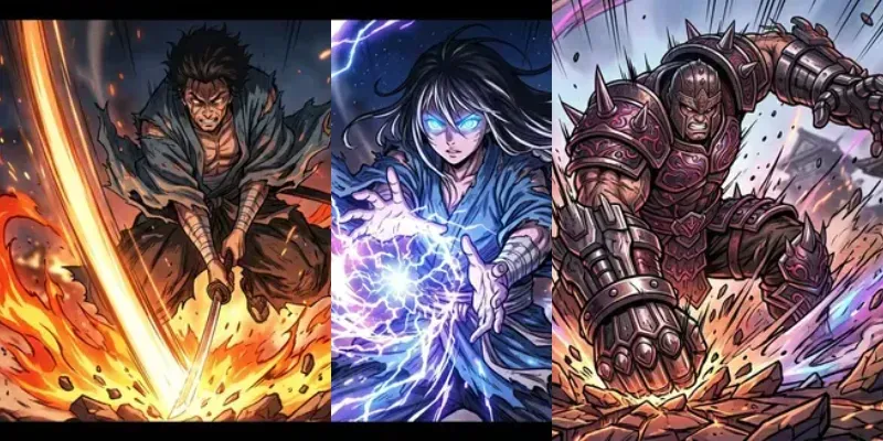 Anime Style Fighting Warriors generated by undefined