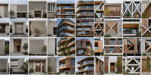 Modern Architectural Texture Grids generated by chatgpt-image