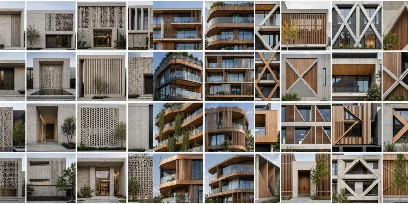 Modern Architectural Texture Grids generated by undefined