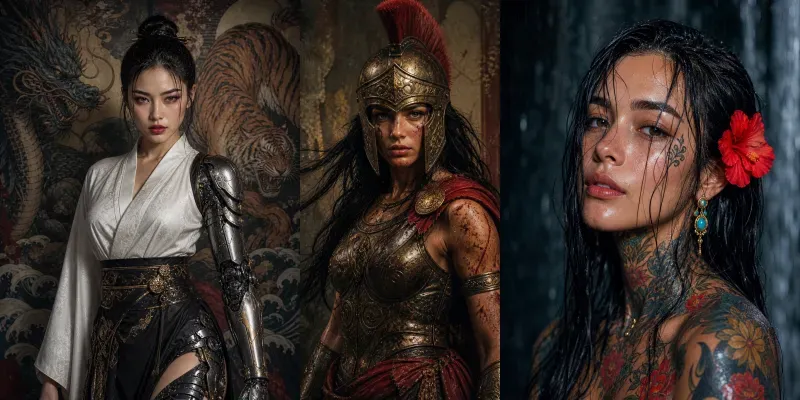 Cinematic Photorealistic Faces generated by undefined