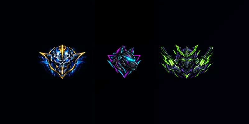 Cybernetic Neon Esports Web3 Crest Gen