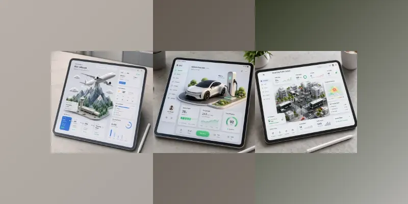 3D Claymorphic Dashboard UI Mockups generated by undefined