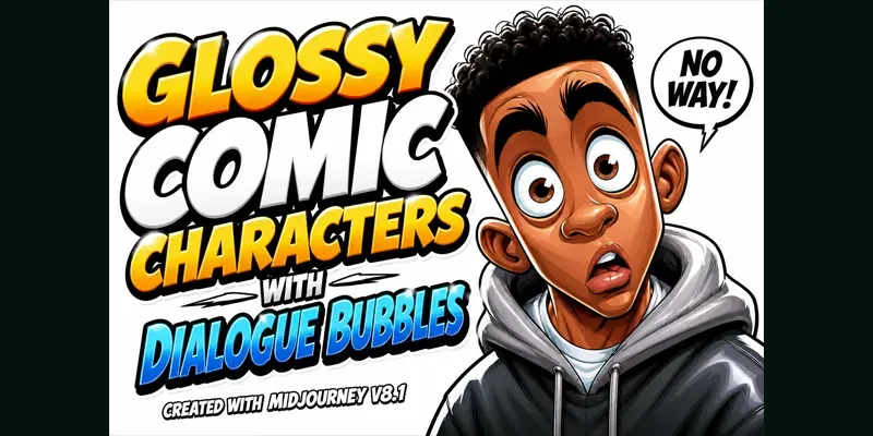 Glossy Comic Characters generated by undefined