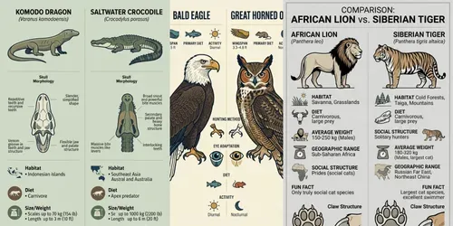 Educational Predator Flashcard Assets generated by gemini-image