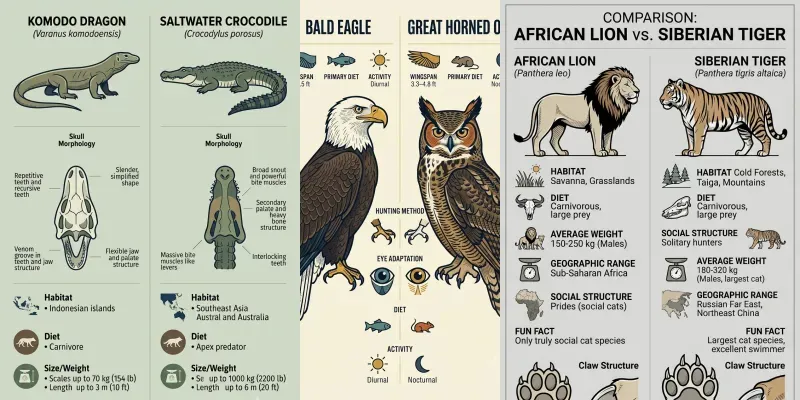 Educational Predator Flashcard Assets generated by undefined