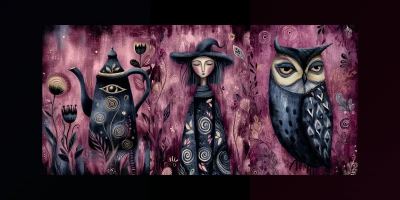 Velvet Magenta Folk Creatures generated by undefined