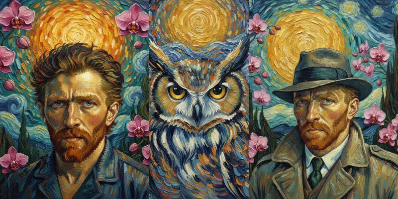 Van Gogh Style Portraits Custom Subjects generated by undefined