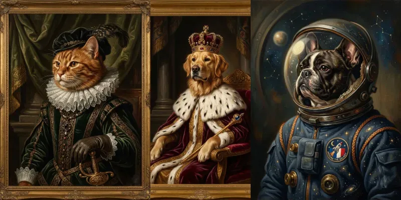 Royal Pet Portrait Generator generated by undefined