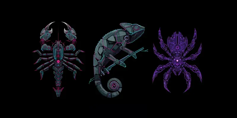 Cyberpunk Animal Logo Emblems generated by undefined