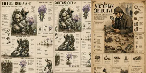 Vintage Anatomy Infographic Posters generated by chatgpt-image