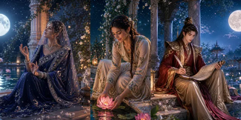 Moonlit Mystic Character Series generated by undefined