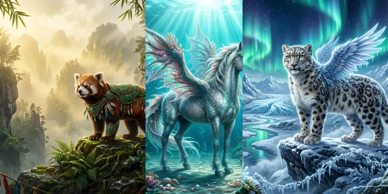 Fantasy Wildlife Concept Art generated by undefined