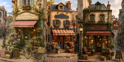 3D Vintage Shopfront Dioramas generated by chatgpt-image