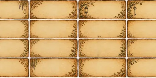 Halloween Parchment Cards generated by chatgpt-image