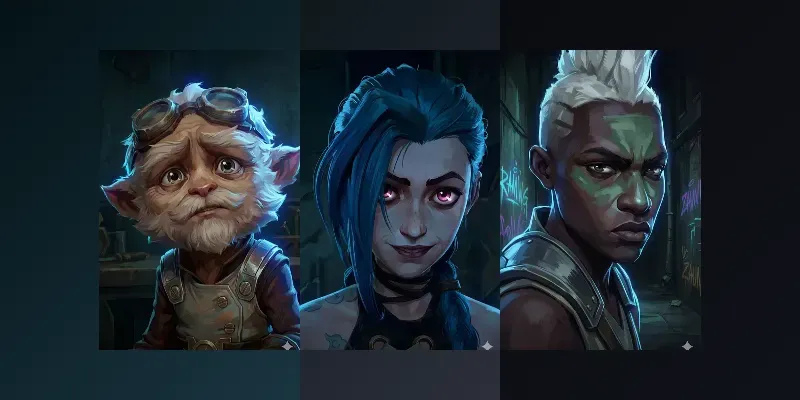 Screenshots From Netflix Series Arcane generated by undefined