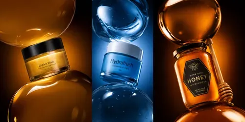 Luxury Floating Glass Product Mockups generated by chatgpt-image