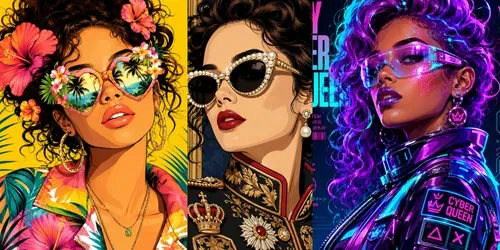 Retro Pop Diva Portrait Generator generated by chatgpt-image
