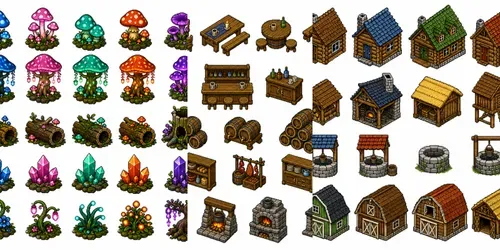 16bit Environment Props Generator generated by chatgpt-image