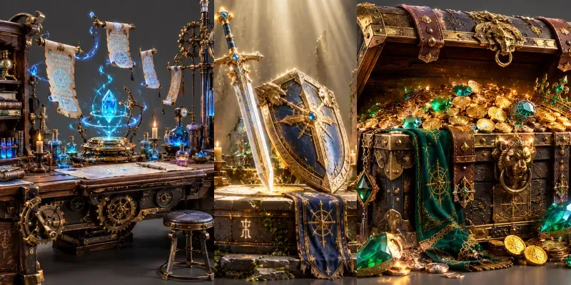 3D Fantasy Game Props Assets