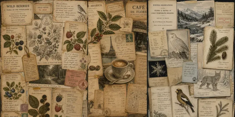 Natural History Collages generated by undefined