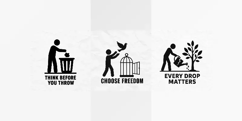 Minimalist Awareness Posters generated by undefined