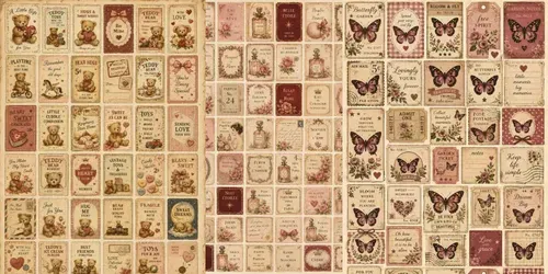 Retro Cherry Scrapbook Sticker Sheets generated by chatgpt-image