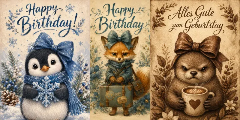 Storybook Birthday Cards generated by undefined