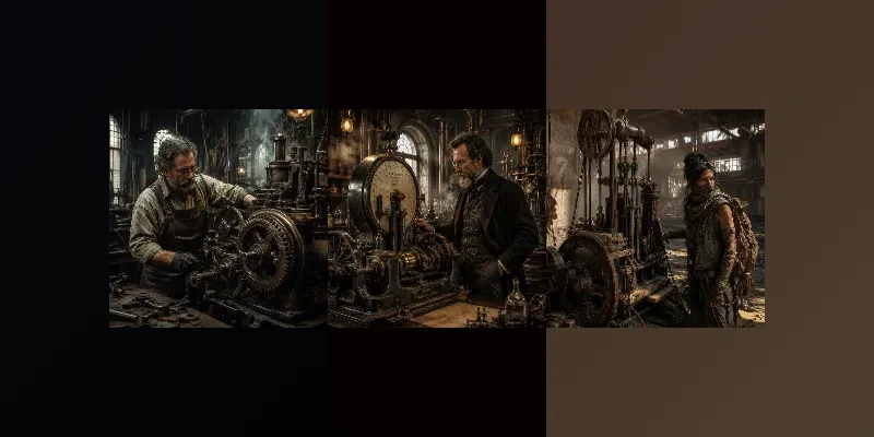 Vintage Industrial Machines generated by undefined