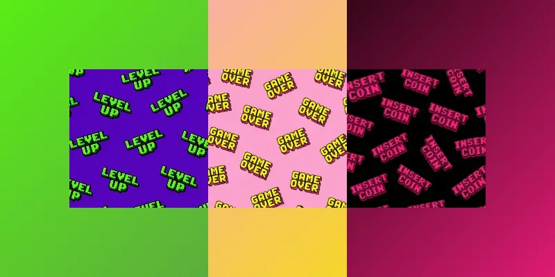 8 Bit Retro Pixel Font Textures generated by undefined