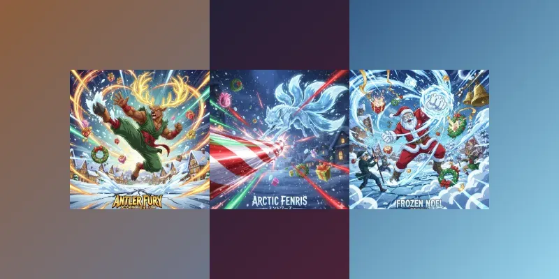 Christmas Anime Battle Scenes generated by undefined