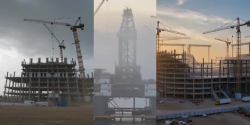 Epic Construction Timelapse Videos generated by kling