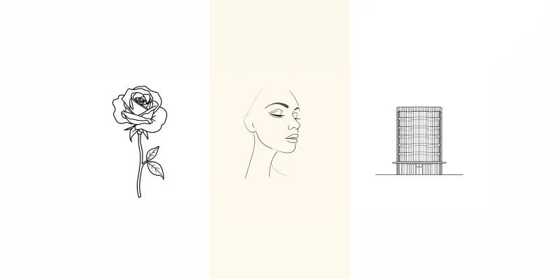 Minimal Luxury Line Art Generator generated by undefined