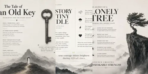 Timeless Wisdom Story Poster Generator generated by chatgpt-image