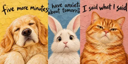 Funny Textured Animal Art generated by chatgpt-image