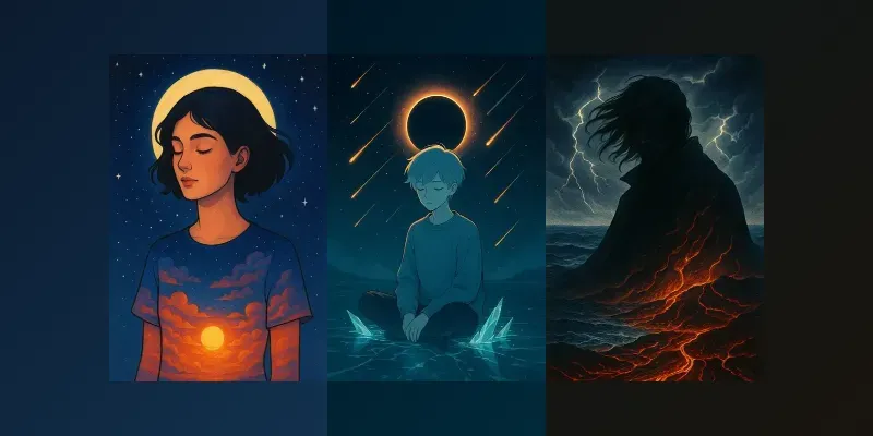 Portraits Blending With Landscapes generated by undefined